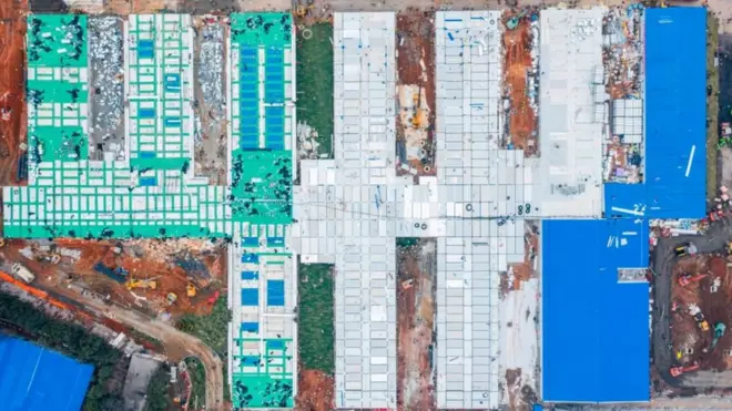 Rumah sakit Huoshenshan di Wuhan