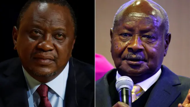 Yoweri Museveni and Uhuru Kenyatta