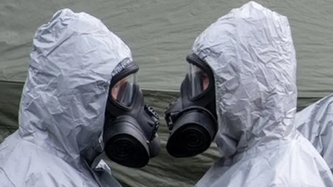 На месте происшествия работали военные химики