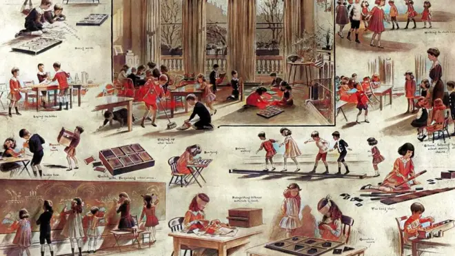 montesori ilustracija