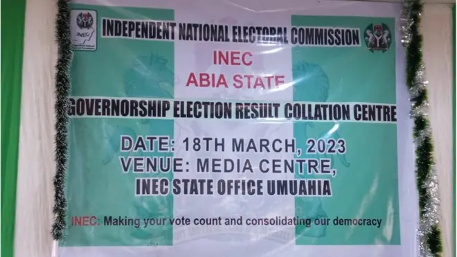 Picture of Abia state collation centre