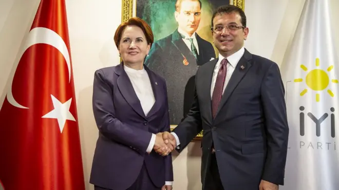 İYİ Parti Genel Başkanı Meral Akşener ve Ekrem İmamoğlu