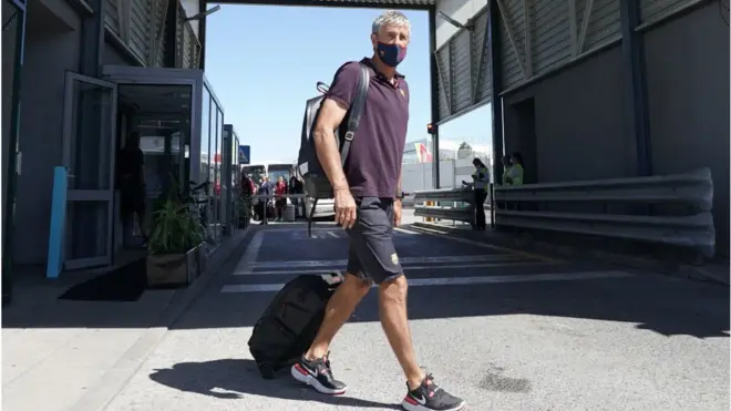Quique Setién a été remercié par le Barça après l'humiliation face au Bayern.