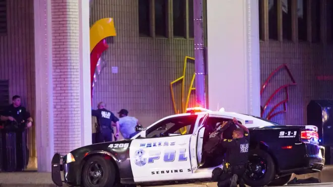 Полицейская машина в Далласе