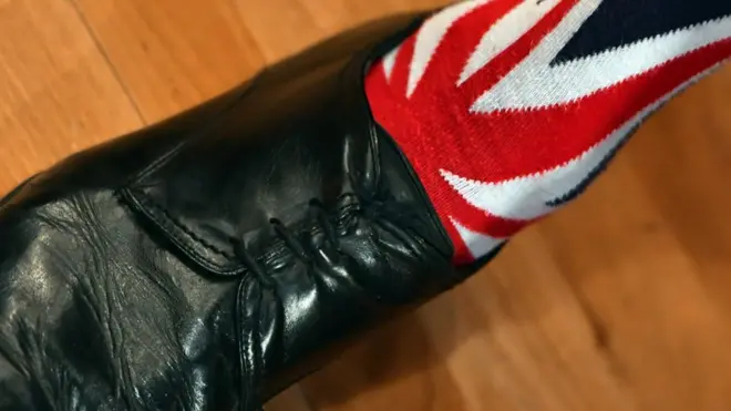 ботинок с британским флагом