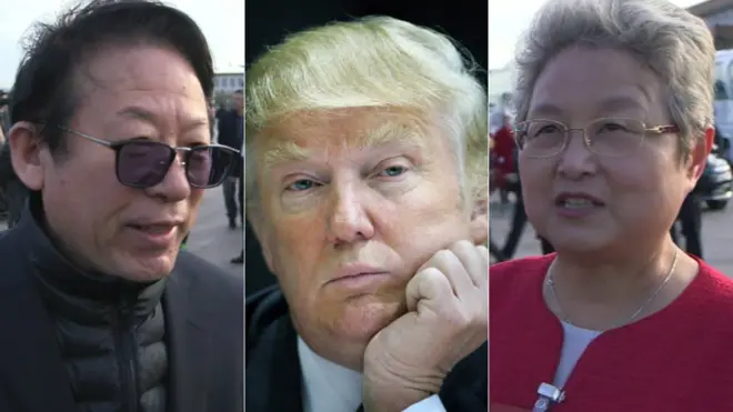 特朗普与两会代表照片