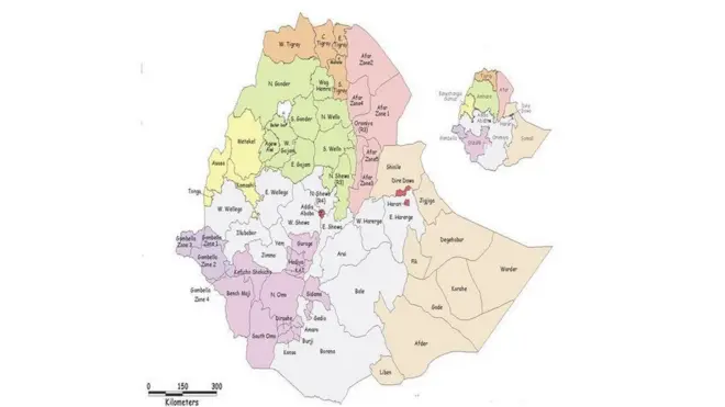 ካርታ ኢትዮጵያ