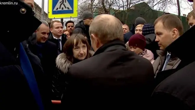 Путин с петербужцами