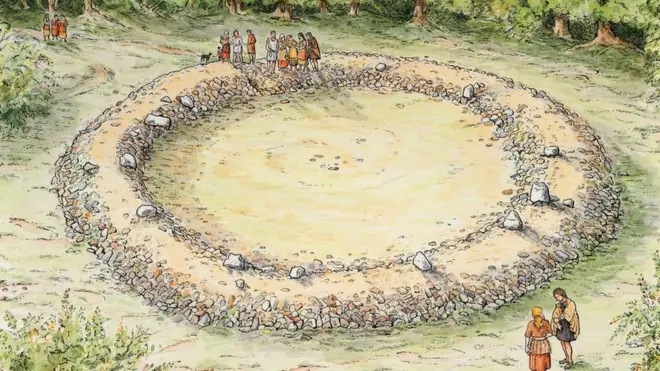 Так знайдену пам'ятку у бронзову добу уявляє художник