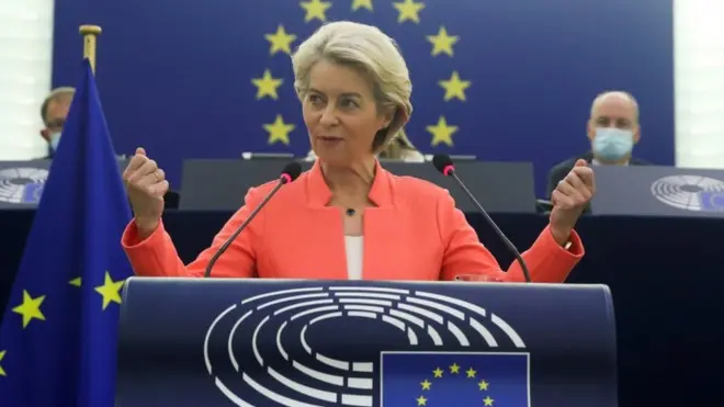 European Commission President Ursula von der Leyen said "what we need is the European Defence Union"