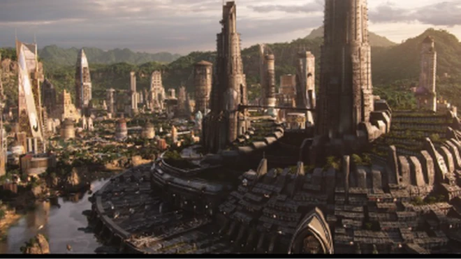 በብላክ ፓንተር ፊልም ላይ በምናብ የተሳለው ከተማ ገፅታ