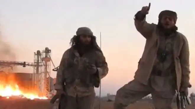 مسلحو تنظيم الدولة في تدمر