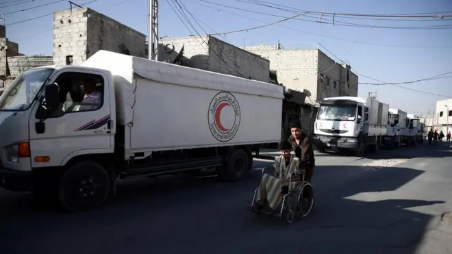 Гуманитарный конвой в Сирии