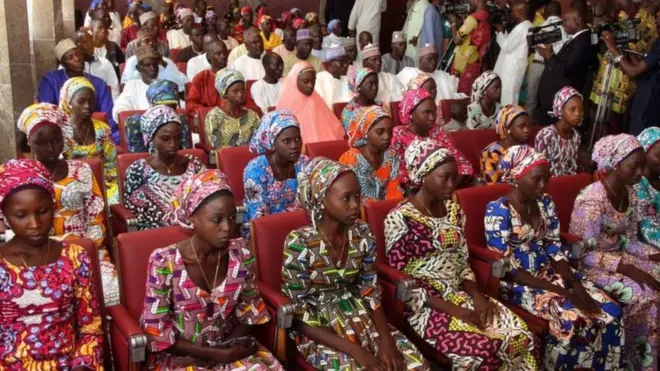 Certaines parmi les filles de Chibok ont été libérées en 2016 et 2017.