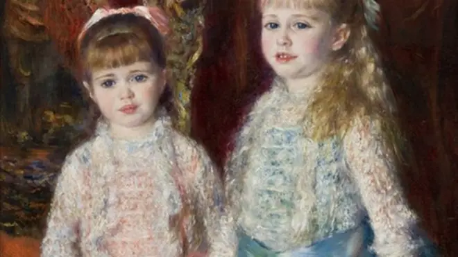 Pintura 'Alice e Elisabeth Cahen d'Anvers', mais conhecida como 'Rosa e azul', do pintor impressionista francês Renoir,roleta jogos1881 e que faz parte do acervo do Masp,roleta jogosSão Paulo