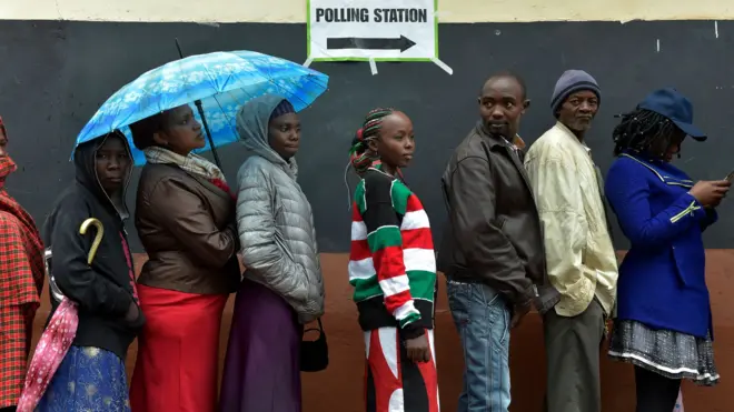 Wapiga kura kwenye foleni Mutomo, Gatundu