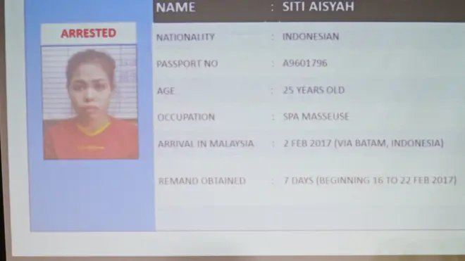 Kepolisian Malaysia akan mendakwa resmi Siti Aisyah, dengan ancaman hukuman mati.