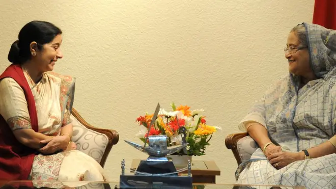 सुषमा स्वराज, शेख़ हसीना