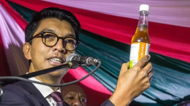 Mu kwezi kwa gatanu Perezida Rajoelina yari yavuze ko babonye umuti wa Covid-19