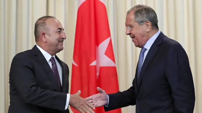 Dışişleri Bakanı Mevlüt Çavuşoğlu ile Rus mevkidaşı Sergey Lavrov