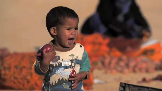 أزمة الصحراء الغربية تعتبر واحدة من أطول الصراعات السياسية والانسانية في العالم. بي بي سي تزور أحد مخيمات اللاجئين في الجزائر وتنقل معاناة الصحراويين هناك.
