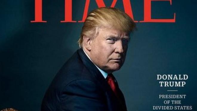 Donald Trump on the Time cover