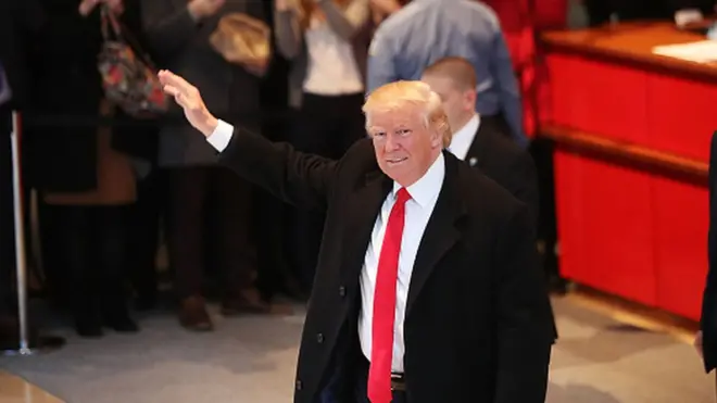 ښاغلی ټرمپ د نیویارک ټایمز ورځپاڼې له مدیرانو سره کتنه کې د منځني ختیځ پر مسلې وغږېد.