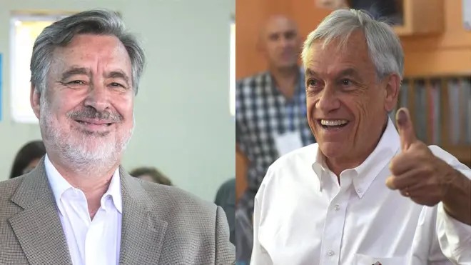 Piñera y Guillier deberán disputarse la presidencia en diciembre próximo. (Créditos de fotos: Guillier: Reuters; Piñera: AFP)