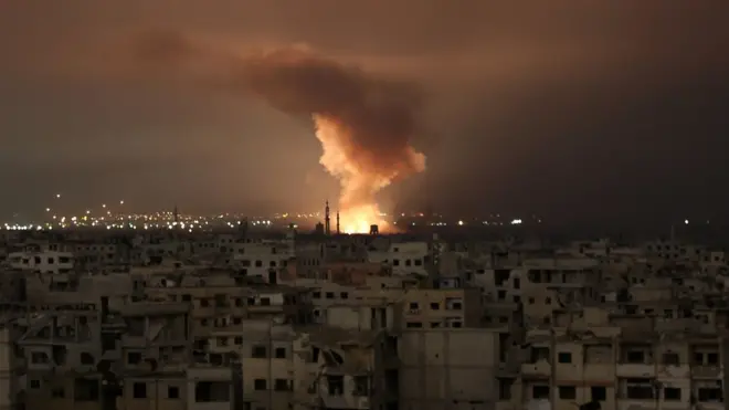 Массированные артиллерийские и авиаудары по Восточной Гуте начались 4 февраля