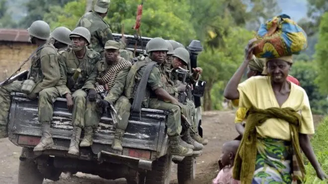 Des soldats congolais