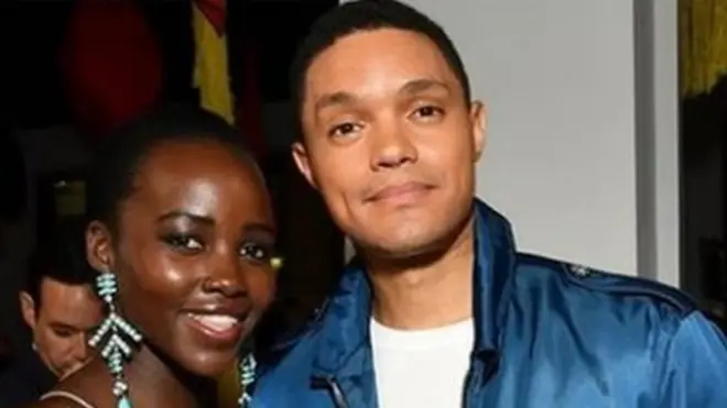 Nyota Lupita Nyong'o na Mchekeshaji Trevor Noah