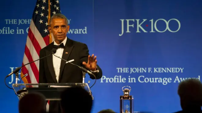 Barack Obama ödül töreni konuşması