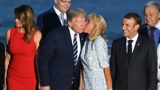 Donald Trump Emmanuel Macron