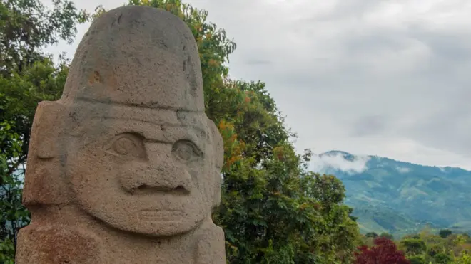 San Agustín está en medio de las montañas de Colombia.