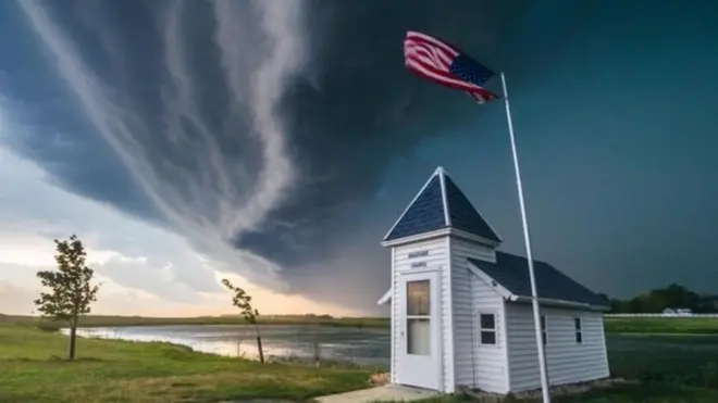 દક્ષિણ ડકોટા પર વાદળોની ગર્જના