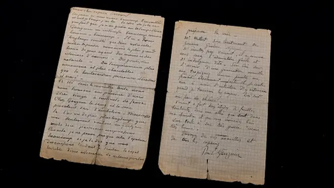 Van Gogh and Gauguin penned the letter when living together in the south of France