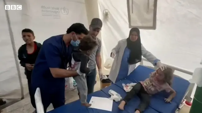 Petogodišnja devojčica i mlađa sestra ponovo na okupu u bolnici u Gazi