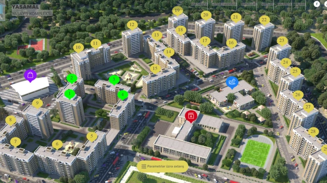 Agentliyin satışa çıxardığı mənzillərin qiyməti 1 otaqlı - 30 min manatdan, 2 otaqlı - 47 min manatdan, 3 otaqlı - 65 min altı yüz manatdan başlayır.