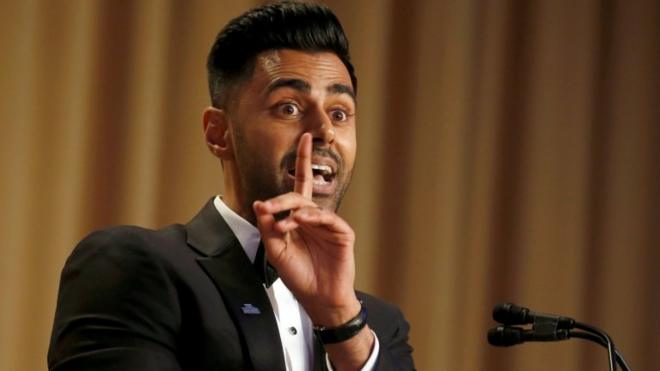 Hasan Minhaj of Comedy Central performs at the White House Correspondents" Association dinner in Washington, U.S. April 29, 2017.