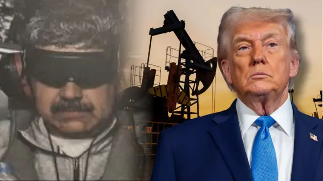 미국에 의해 압송된 니콜라스 마두로 베네수엘라 대통령과 도널드 트럼프 미국 대통령