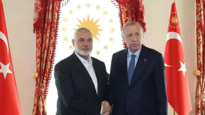 اردوغ ان و اسماعیل هنیه