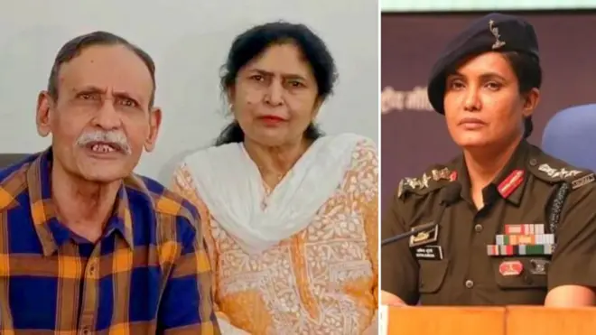 कर्नल सोफिया, त्यांचे वडील ताज मोहम्मद कुरेशी आणि आई हलिमा बीबी कुरेशी