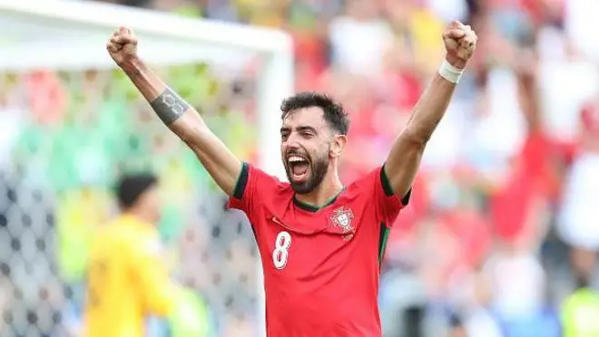Bruno Fernandes dey celebrate