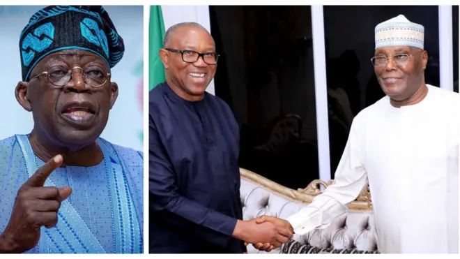 Peter Obi, Bola Tinubu ati Atiku Abubakar
