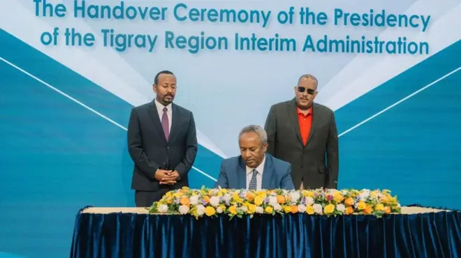 የሥልጣን ዘመናቸው የተራዘመው የትግራይ ክልል ጊዜያዊ አስተዳደር ፕሬዝዳንት ታደሰ ወረደ፤ የተሾሙት ከአንድ ዓመት በፊት በመበቢት 2017 ነበር