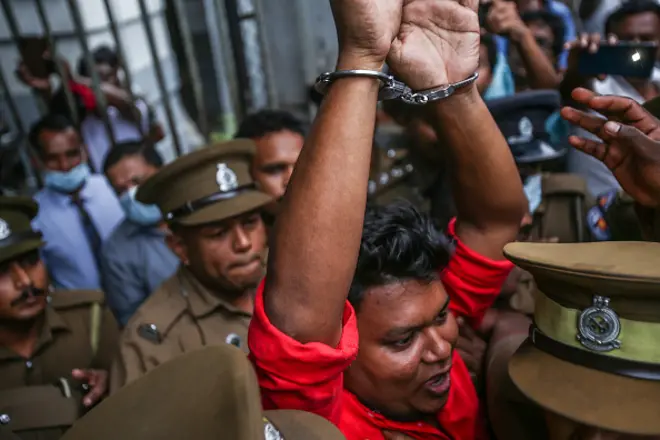 Wasantha Mudalige,Convener of Inter University Students' Federation was released by the Colombo Chief Magistrate's Court in connection with the case that was filed against him for allegedly committing offences under Prevention of Terrorism Act (PTA) in Chief Magistrate's Court, Colombo on January31, 2023. 