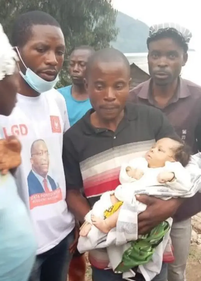 Umwe mu bana bakuwe mu Kivu