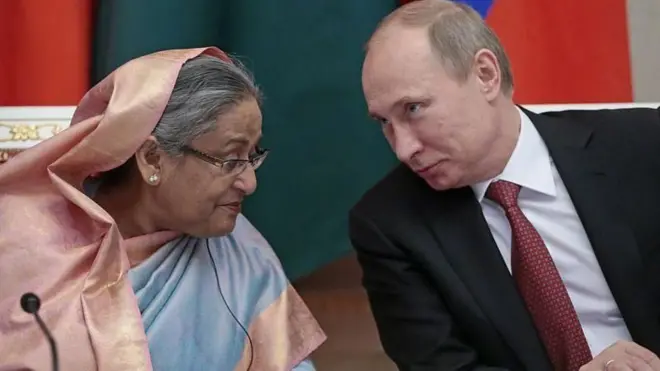 बांग्लादेश की शेख़ हसीना सरकार के रूस से अच्छे संबंध हैं.