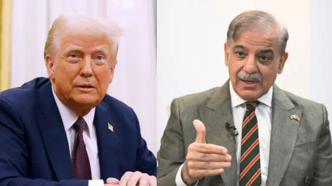 डोनाल्ड ट्रंप और शहबाज़ शरीफ़