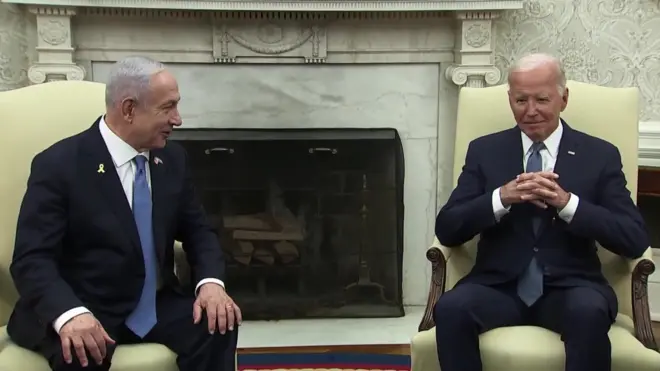 नेतन्याहू और बाइडन
